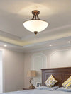Simple retro American style iron bedroom ceiling lamp
