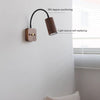 Retro rotatable bedside wall lamp