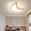 LED children's room solid wood ceiling lamp