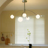 Geometric line molecular magic beans chandelier