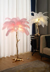 Ostrich Feather Floor Lamp