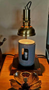 Brass Marble Melted Wax Table Lamp