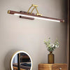 Foldable wood grain color LED mirror front wall lamp