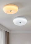 French style cream wind glass ceiling light