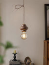 Japanese retro walnut chandelier