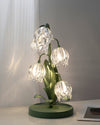 French flower table lamp