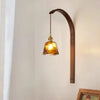 Medieval wabi-sabi style brass retro Nordic study living room bedroom bedside bathroom restaurant corridor wall lamp
