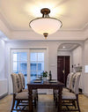 Simple retro American style iron bedroom ceiling lamp