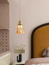 Medieval style bedroom bedside glass flower small chandelier