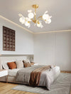 Cream Style Copper Ceramic Chandelier