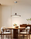 Vintage walnut color dining room chandelier