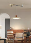 Swing arm flying saucer dining room chandelier