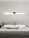 Creative geometric long strip mirror front wall lamp