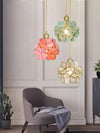 Japanese style glass petal chandelier