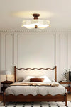 Cream style creative wave ceiling lamp