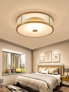 Copper bedroom ceiling lamp