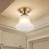 European style copper home decoration corridor entrance balcony small ceiling lamp