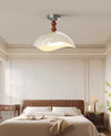 Medieval style eggshell bedroom ceiling lamp