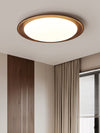 Ultra-thin walnut bedroom ceiling lamp