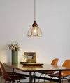 Wabi-sabi style bedroom bedside French glass restaurant small chandelier
