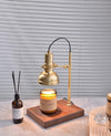 Brass Marble Melted Wax Table Lamp