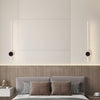 Minimalist solid wood strip LED wall light