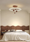 Walnut Grain Bedroom Chandelier