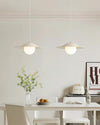 Cream style glass dining pendant light