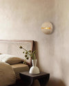 Vintage Yellow Travertine Aisle Wall Lamp