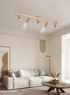 Nordic solid wood corridor ceiling lamp