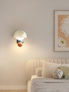 Cream style mushroom bedroom bedside wall lamp