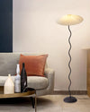 Pleated vintage floor lamp