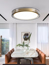 All copper LED living room ceiling lamp