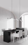 Creative minimalist wave restaurant chandelier