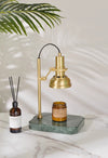 Brass Marble Melted Wax Table Lamp