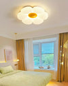Cream style flower led bedroom ceiling lamp