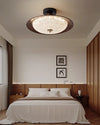 Retro walnut color aisle ceiling lamp