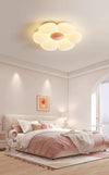 Cream style flower led bedroom ceiling lamp
