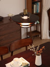 Medieval style vintage chandelier solid wood flying saucer