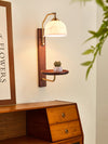Vintage wabi-sabi cream style bedroom living room storage atmosphere wall lamp