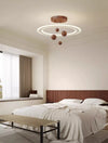 Walnut Grain Bedroom Chandelier