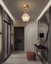 Retro all-copper aisle ceiling lamp