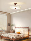 Cream style creative wave ceiling lamp