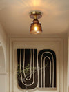 American retro glass corridor ceiling lamp