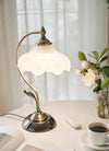 French retro glass bedside table lamp