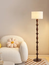 French medieval retro solid wood decorative atmosphere floor lamp