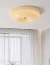 French style cream wind glass ceiling light