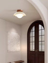 Cream style creative flower aisle ceiling lamp