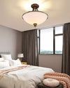 Simple retro American style iron bedroom ceiling lamp