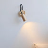 Retro rotatable bedside wall lamp